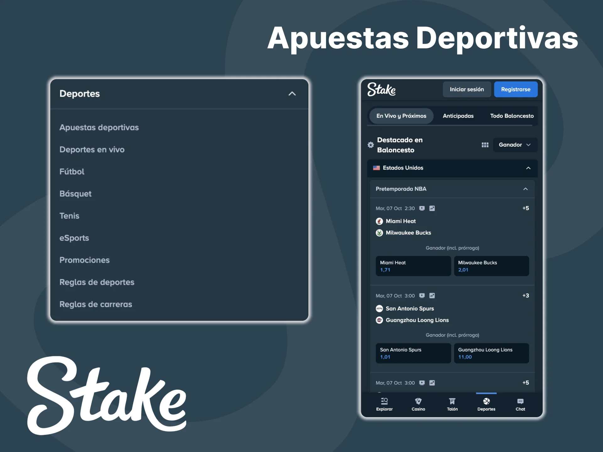 La aplicación de apuestas deportivas ofrece una amplia selección de apuestas de la casa de apuestas Stakes.